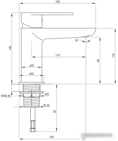 Смеситель Deante Alpinia BGA 020M - фото товара