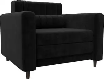 Кресло-кровать Лига диванов Лига-070 132561 (велюр Seven 35 черный) – изображение в каталоге
