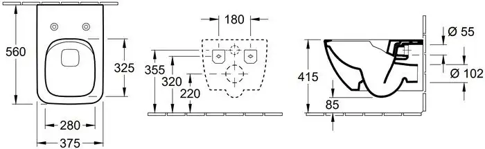 Унитаз Villeroy & Boch Venticello 4611RS01 - фото товара