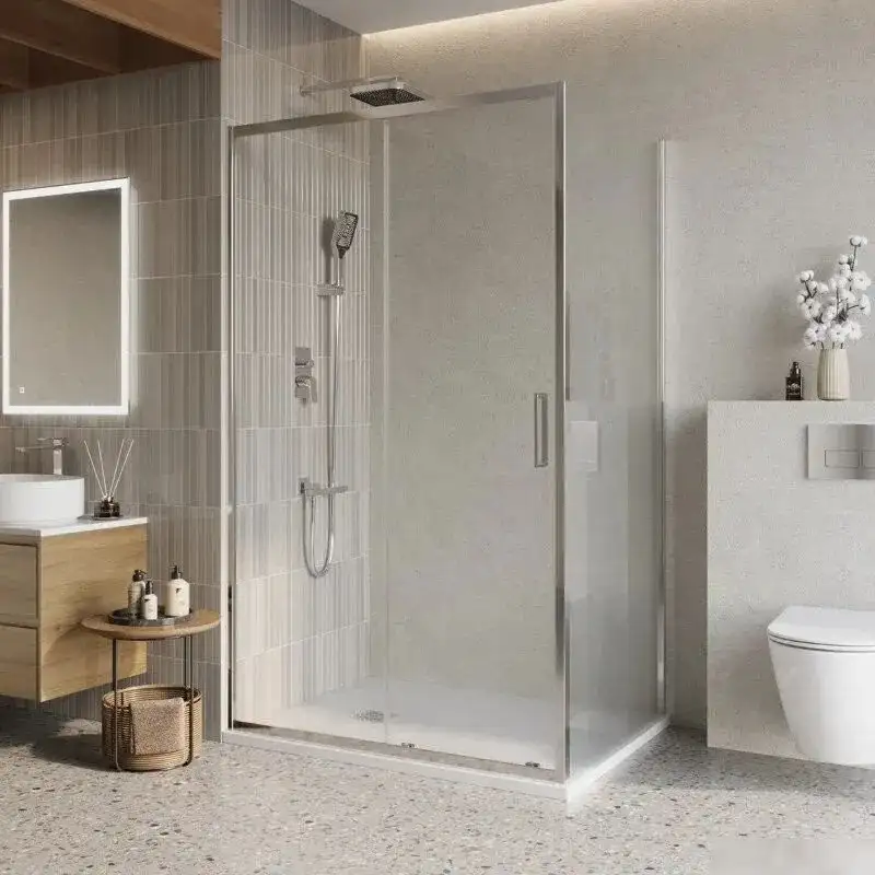 Душевой уголок BelBagno LUCE-AH-1-140/100-C-Cr - фото товара