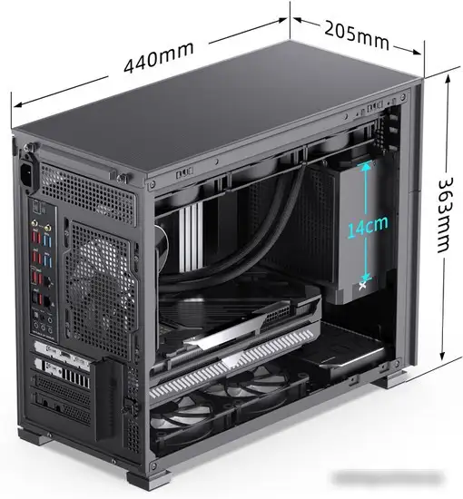 Корпус Jonsbo D31 Mesh (черный) – фото товара