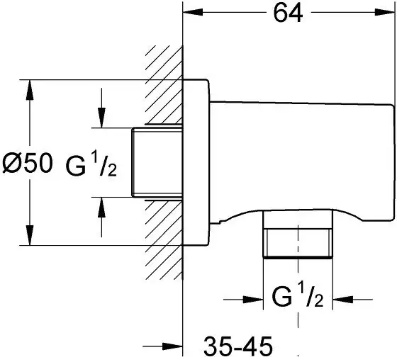 Шланговое подключение Grohe Rainshower 27057000 - фото товара