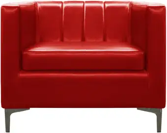 Интерьерное кресло Brioli Бруно (L19/красный) – изображение в каталоге