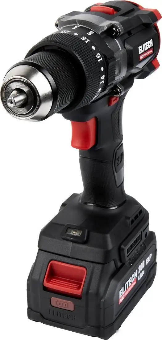 Ударная дрель-шуруповерт ELITECH CD 20BL2 E2201.042.01 (с 1-им АКБ, кейс) – фото товара