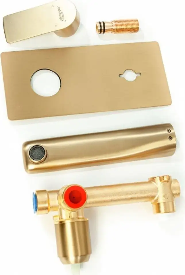 Смеситель Hansberge H699 (золото матовый) - фото товара