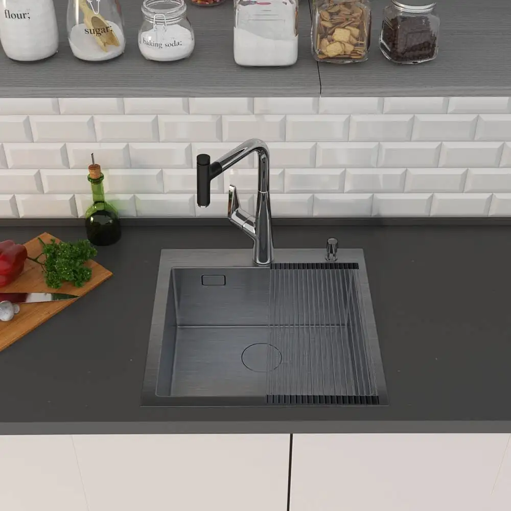 Кухонная мойка Roxen Simple 560220-45B - фото товара