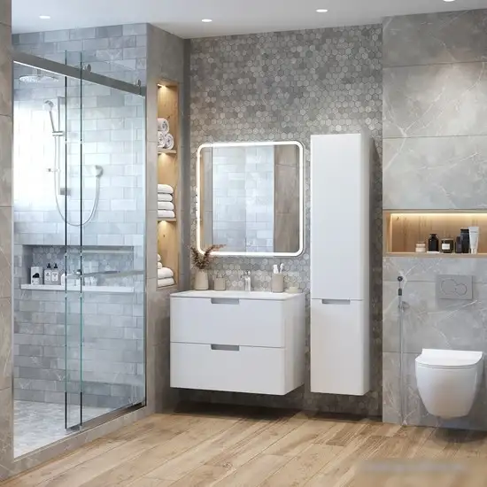 Briz Тумба подвесная Прато 80 с умывальником Прато – фото товара