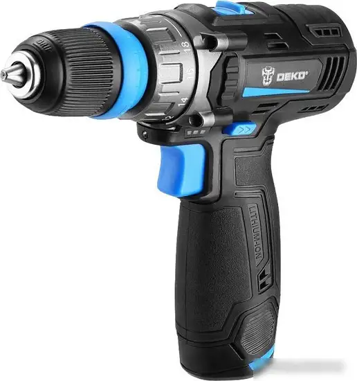 Дрель-шуруповерт Deko DKCD12V PRO 083-1004 (с 2-мя АКБ 1.5Ач, кейс) – фото товара