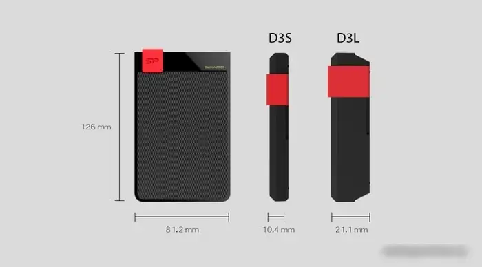 Внешний жесткий диск Silicon-Power Diamond D30 4TB SP040TBPHDD3LS3K – фото товара