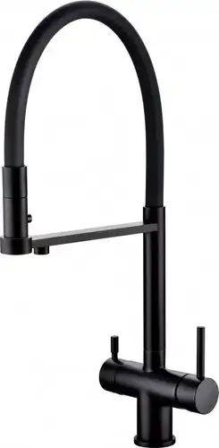 Смеситель Grocenberg GB4095 с гибким изливом (черный матовый) - изображение в каталоге