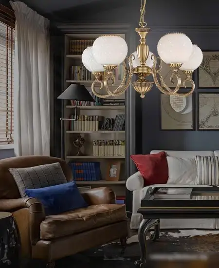 Люстра средней высоты Reccagni Angelo 8450 L 8450/5 – фото товара