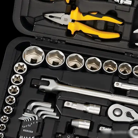 Универсальный набор инструментов Berger BG163-121438 (163 предмета) – фото товара