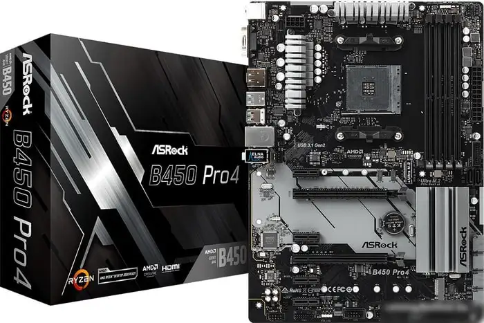 Материнская плата ASRock B450 Pro4 – фото товара