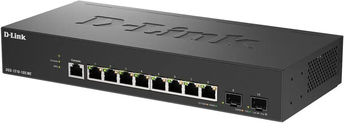 Управляемый коммутатор 2-го уровня D-Link DGS-1210-10X/ME/C1A – фото товара