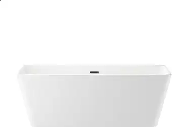 Ванна Wellsee Graceful Pro 168x80 230903003 (отдельностоящая ванна белый глянец, экран, ножки, сифон-автомат матовый черный) - изображение в каталоге