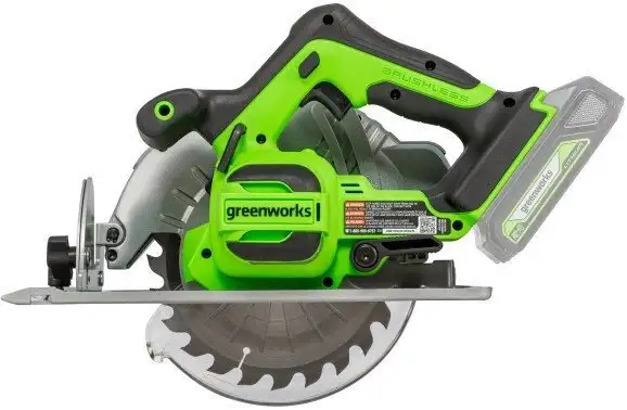 Дисковая (циркулярная) пила Greenworks GD24CS 1500907CUG (с 1-им АКБ) – фото товара