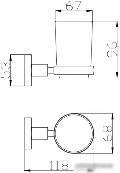 Стакан для зубной щетки и пасты Slezak RAV Colorado COA0201Z – фото товара