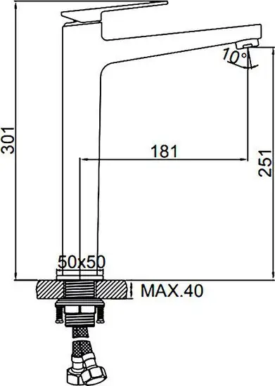 Смеситель Ledeme L1178U - фото товара