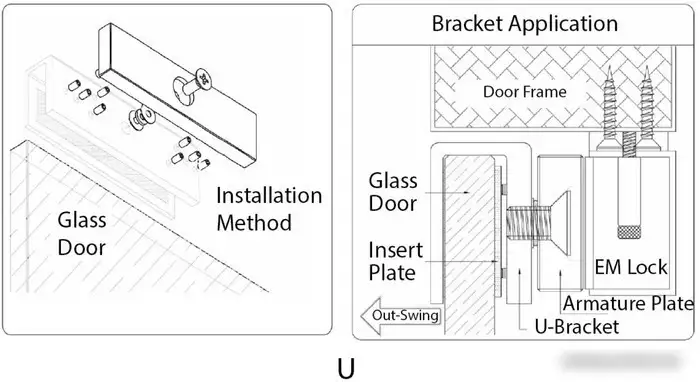 Аксессуар ZKTeco кронштейн U-образный CM-180BU – фото товара