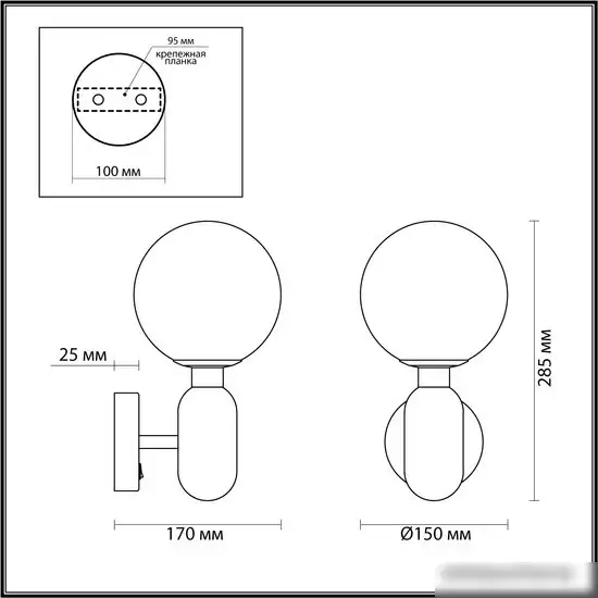 Бра Odeon Light Okia 4669/1W – фото товара