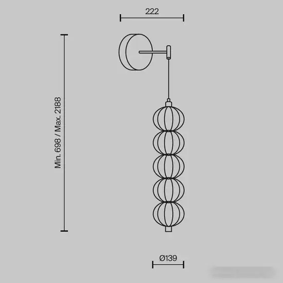Бра Maytoni Golden Cage MOD216WL-L10G3K – фото товара