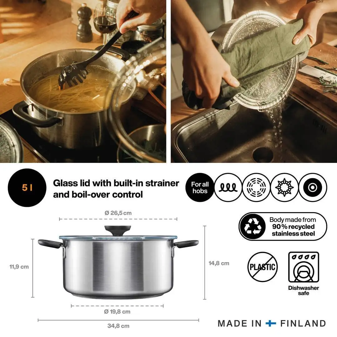 Кастрюля Fiskars Functional Form 1072317