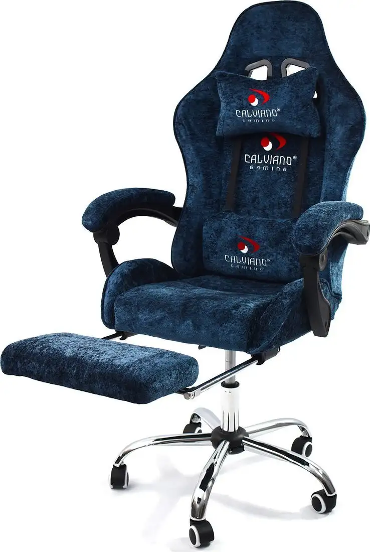 Игровое (геймерское) кресло Calviano Avanti Ultimato (blue fabric) – фото товара