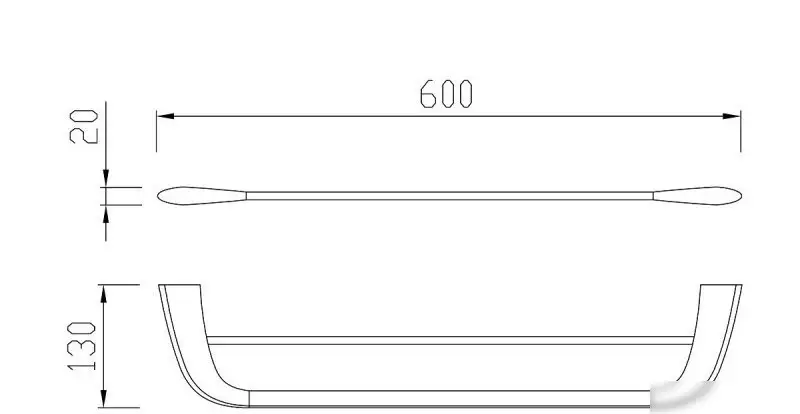 Держатель для полотенца Cezares LINER-THD-60-01 (хром) – фото товара