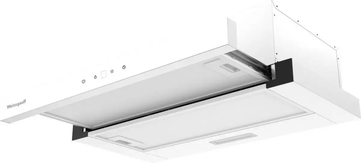 Кухонная вытяжка Weissgauff TEL 600 2M Touch White Glass - фото товара
