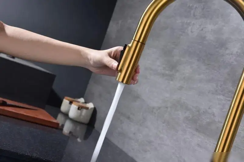 Смеситель Paulmark Iniversal Un213880-BG (золото/брашированное золото) - фото товара