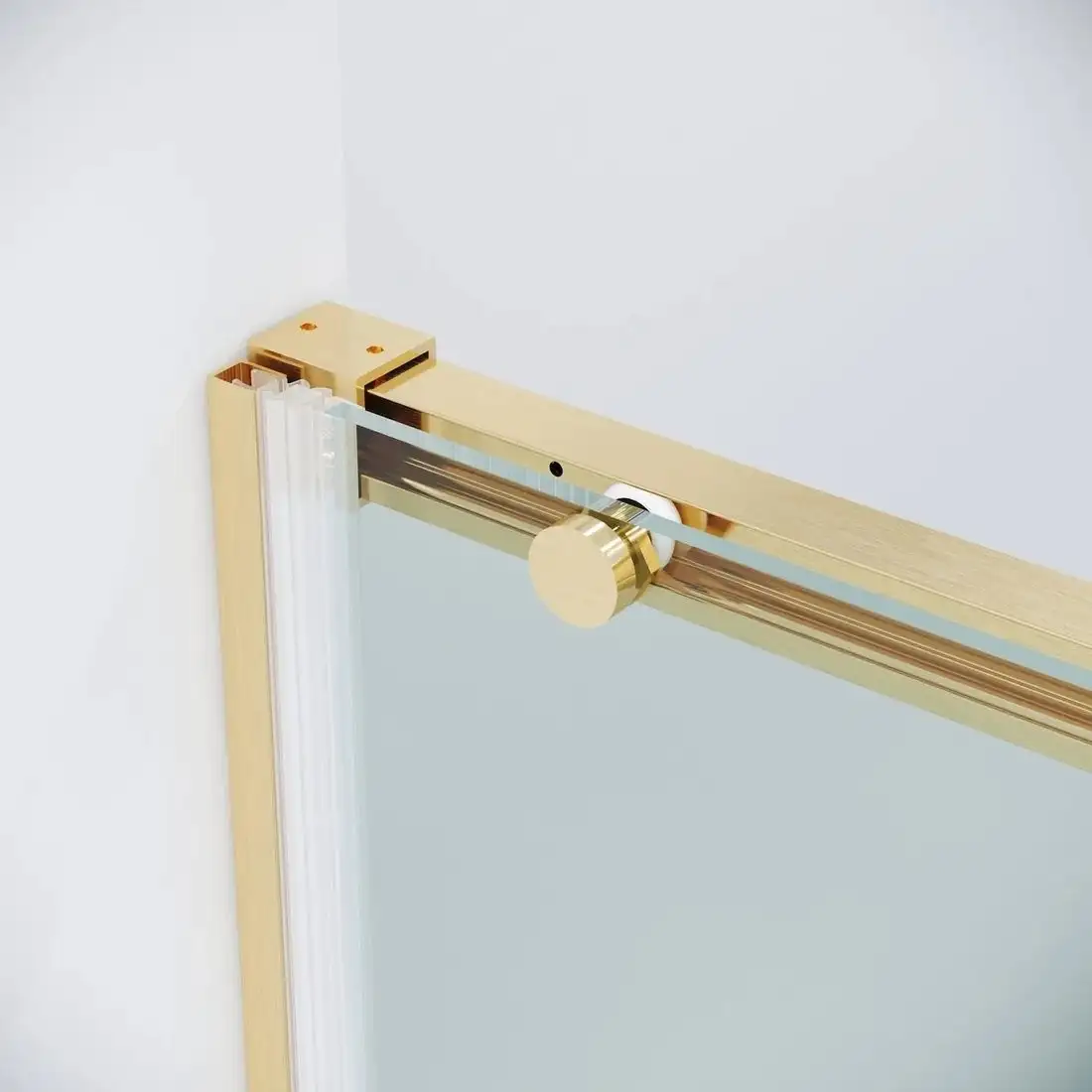 Душевая дверь Grossman Galaxy 100x195 100.K33.01.100.32.00 (золото сатин/стекло прозрачное) - фото товара