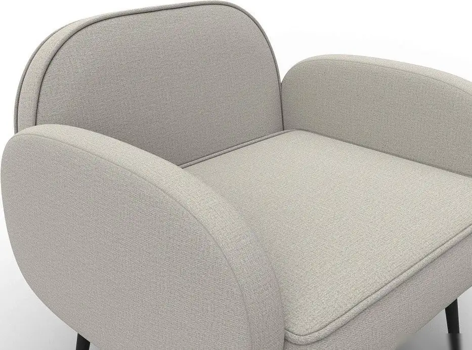 Интерьерное кресло Лига диванов Лига-086 132427 (рогожка Амур 02 бежевый) – фото товара