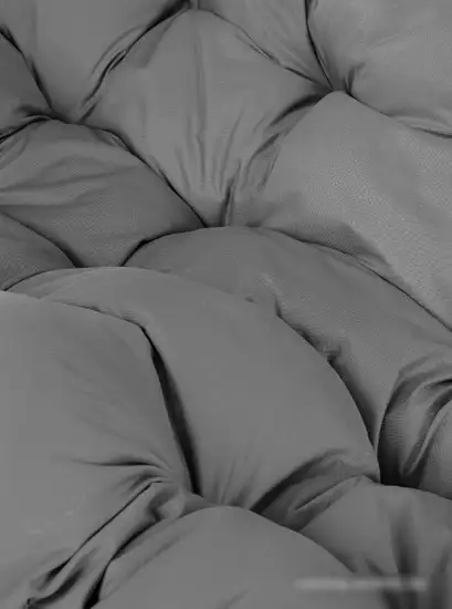 Подвесной диван M-Group Лежебока 11180209 (с коричневым ротангом/серая подушка) – фото товара