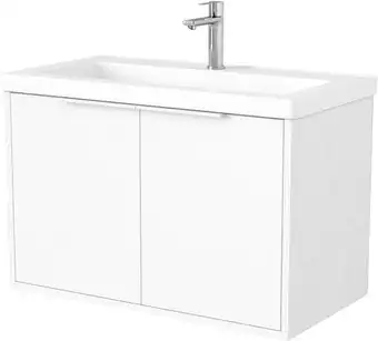 Дабер Тумба под умывальник 018 Тобага/Эридан 80 Т18.8Т.0.5Б (белый древесный/ручка белая) – изображение в каталоге