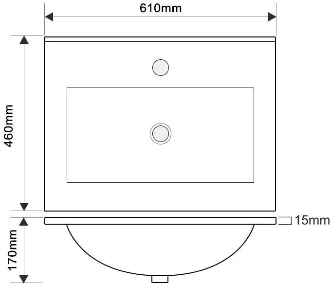 ЗОВ Тумба с умывальником Кито 60 K60LW0MRM-OL60 (белый/тростник) – фото товара