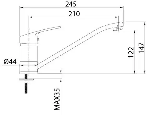 Смеситель Milardo Meal M06SB00M05 - фото товара
