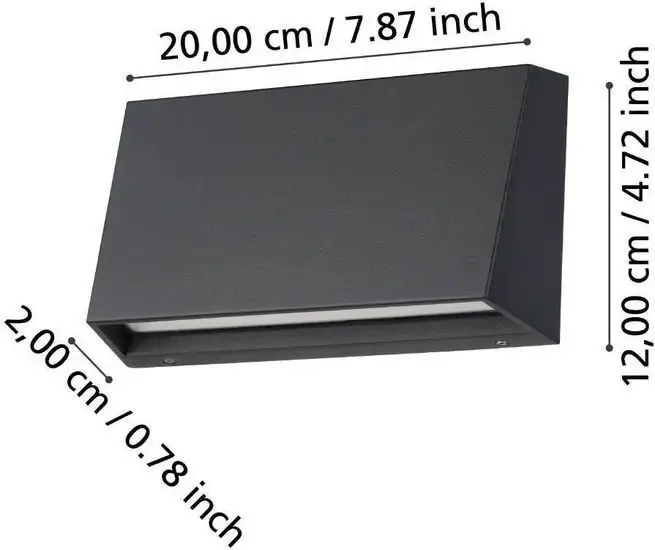 Уличный настенный светильник Eglo Spongano 900887