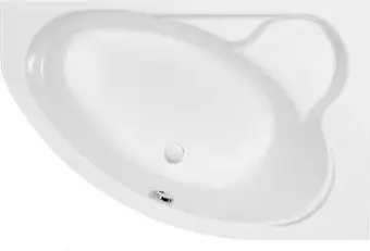 Ванна Cersanit Kaliope 153x100 R 63442 (с ножками, экраном и сифоном Prime черный) - изображение в каталоге