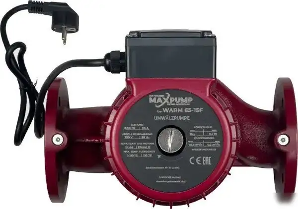 Циркуляционный насос Maxpump Warm 65-15F 230V - фото товара