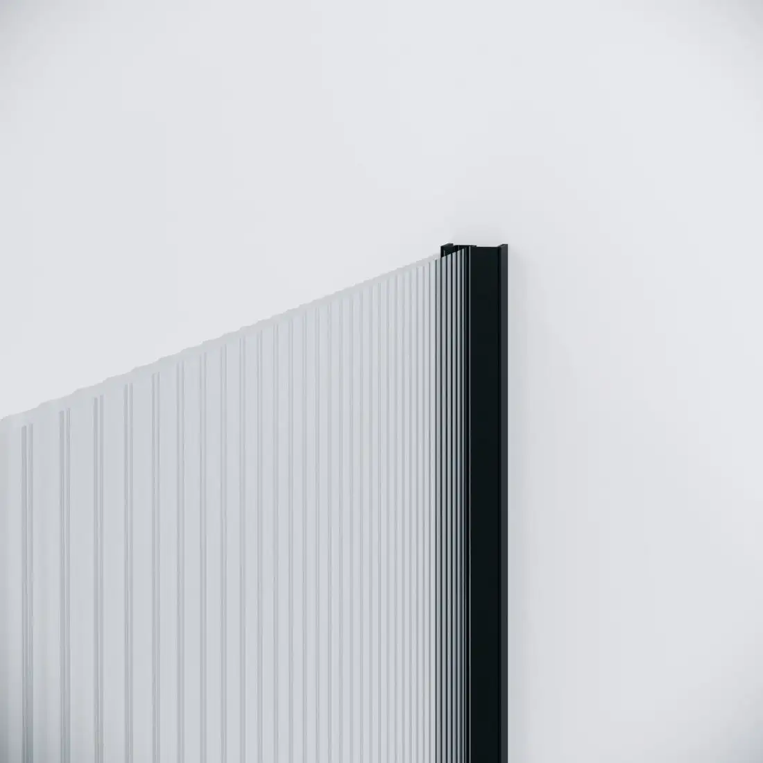 Душевая дверь Niagara Nova NG-84-L12FHB 120x195 (черный матовый/рифленое стекло) - фото товара