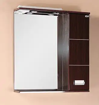 Onika Шкаф с зеркалом Балтика 67.02 Н (венге, левый) [206701] – изображение в каталоге