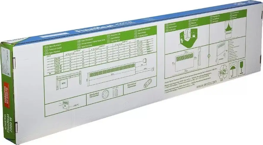 Конвектор Ensto FinnHeat EPHBM20PR (механический термостат) - фото товара