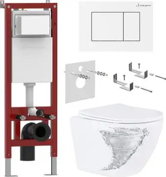 Унитаз подвесной Asten Readle Zentralmodul AR0601-205W - изображение в каталоге