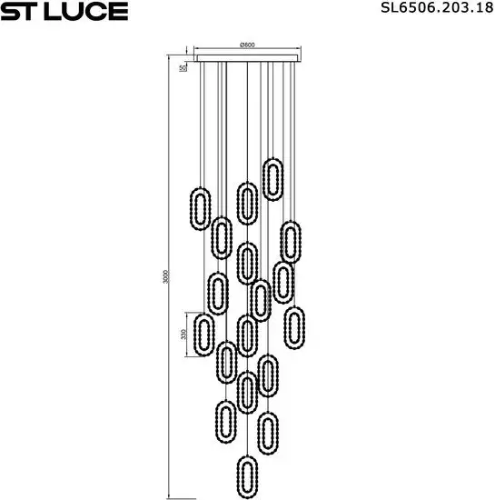 Подвесная люстра ST Luce SL6506.203.18 – фото товара
