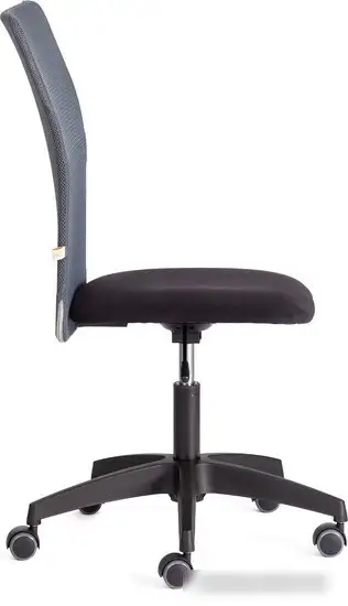 Кресло TetChair Star флок/ткань (черный/серый, 35/W-12) – фото товара