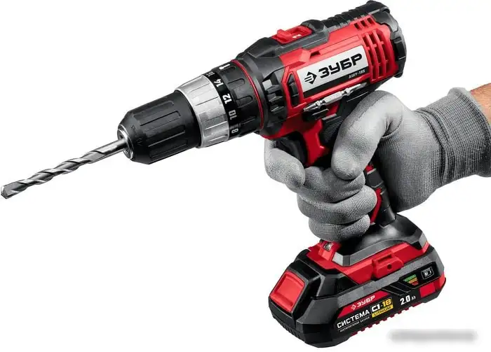Дрель-шуруповерт Зубр Мастер ДШУ-185-22 (с 2-мя АКБ, кейс) – фото товара