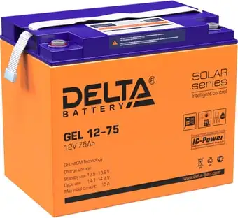 Аккумулятор для ИБП Delta GEL 12-75 (12В/75 А·ч) – изображение в каталоге