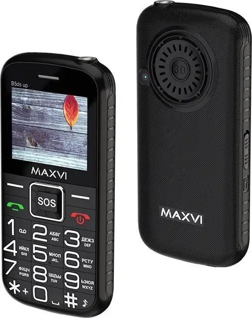 Телефон Maxvi B5ds up (черный) – фото товара