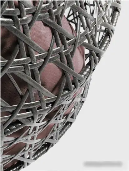 Подвесное кресло M-Group Для двоих Люкс 11510205 (коричневый ротанг/коричневая подушка) – фото товара