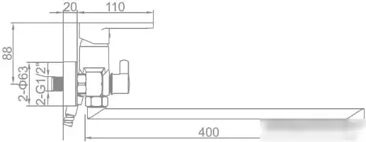 Смеситель Ledeme L2266 - фото товара